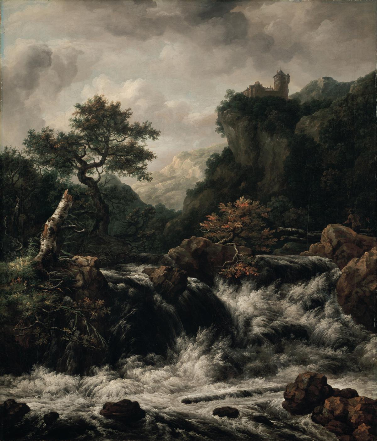 Paisaje montañoso con cascada, después de Jacob van Ruisdael - Johan  Christian Dahl | FeelTheArt, image size:1200x1402