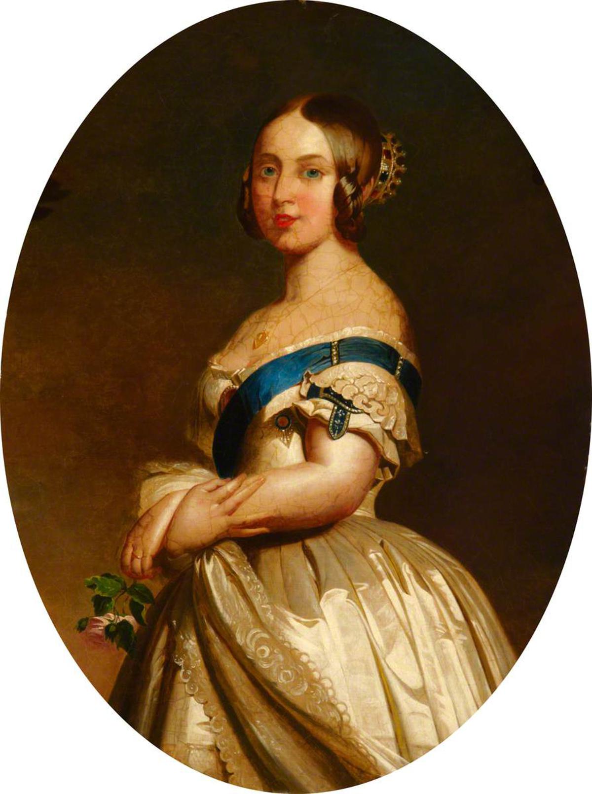 1844年 イギリス ビクトリア女王 小型 虹色トーン レア 貴重 1844年 イギリス ビクトリア女王 小型 虹色トーン レア 貴重