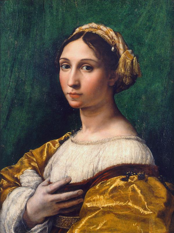 若い女性の肖像画 - ジュリオ・ロマーノ | FeelTheArt