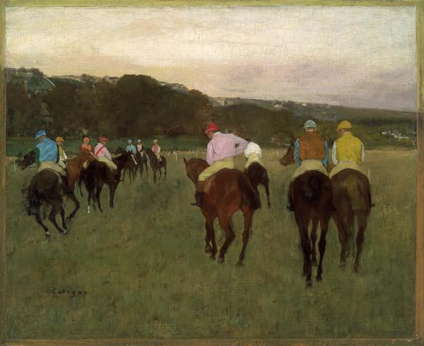 2254❣️ 　ロングシャムの競走馬 エドガー・ドガ 　立体複製　6号 エドガー・ドガ（Edgar Degas） - 名画・油絵の複製画 - 印象派