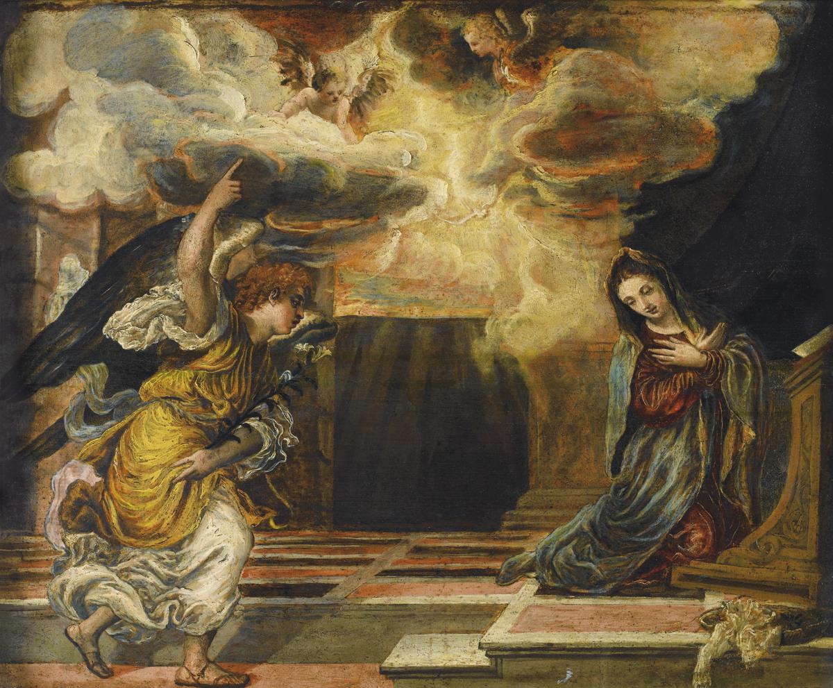 エル・グレコ「受胎告知」 【フレームサイズ 52.5×41cm】 エルグレコ 受胎告知 2 The Annunciation ジークレーキャンバス