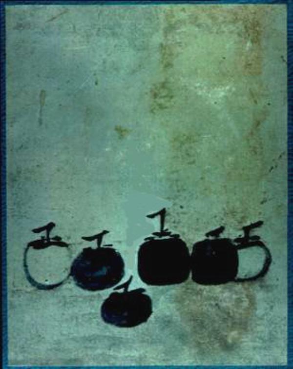 【柿】絵画 agmotokawa_tamurahitomi-hitotoki