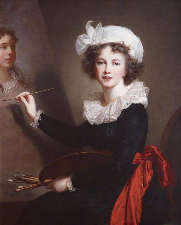 ルイーズ・ルブランの自画像 エリザベート＝ルイーズ・ヴィジェ＝ルブラン 1782年の自画像と