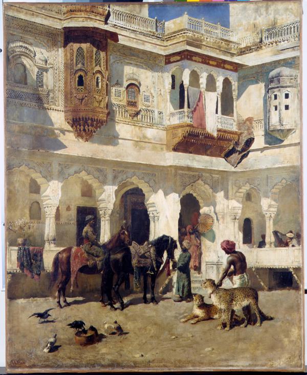 El Rajah comenzando a cazar - Edwin Lord Weeks | FeelTheArt