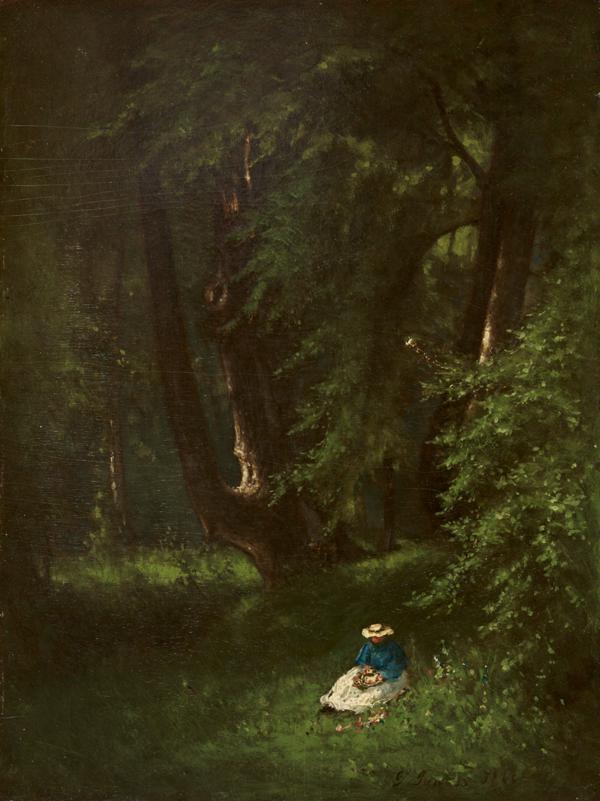 In the Woods - George Inness | FeelTheArt