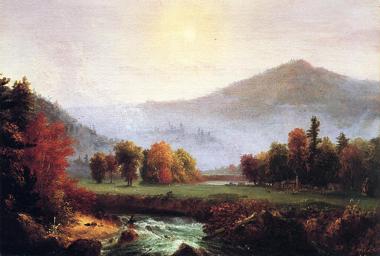 Morning Mist Rising A Plymouth, New Hampshire