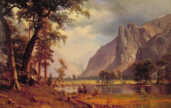 ビエルスター作　ヨセミテの谷 Mount Starr King, Yosemite | Cleveland Museum of Art