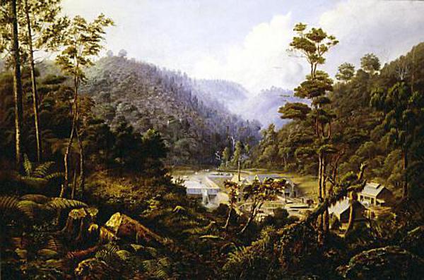 Bush Mill Bush Mill, Whatipu - Charles Blomfield | FeelTheArt