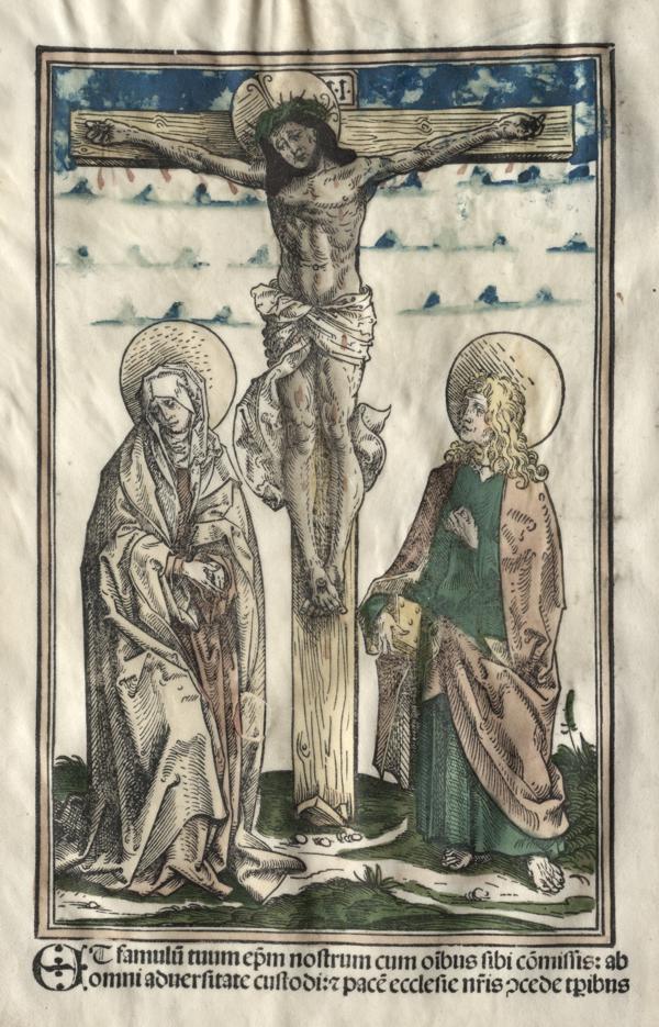 Christ on the Cross between Mary and John - | FeelTheArt