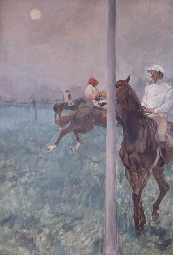 新品 馬騎手の絵画 Amazon.co.jp: エドガー・ドガ騎手の競走馬の絵画 4 枚