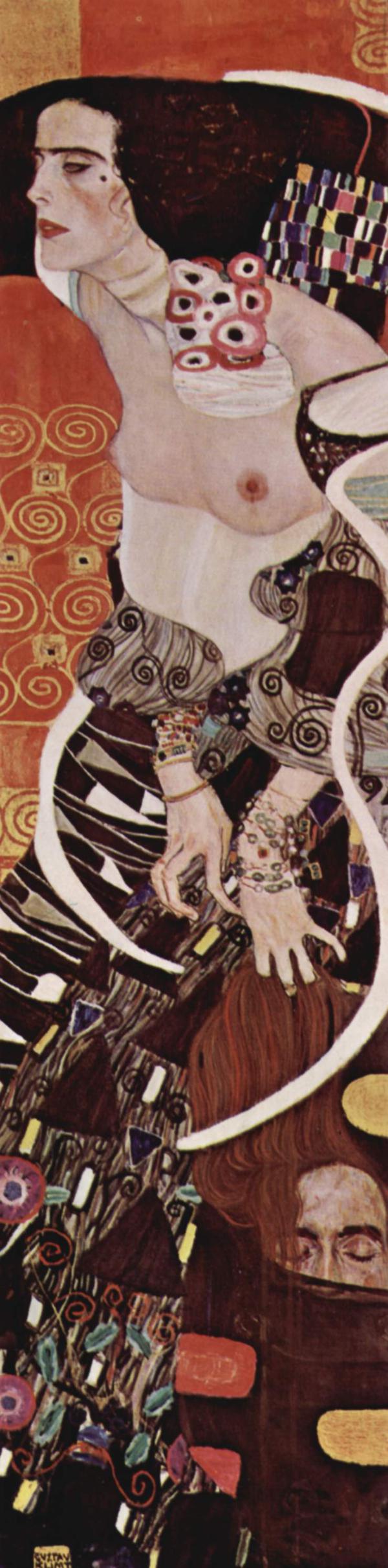 真作】【複製】複製画 クリムト ユディトⅡ 象徴的な美の世界