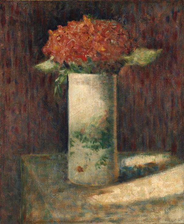 ジョルジュ＝ピエール・スーラ【花を生けた花瓶】、希少な画集画