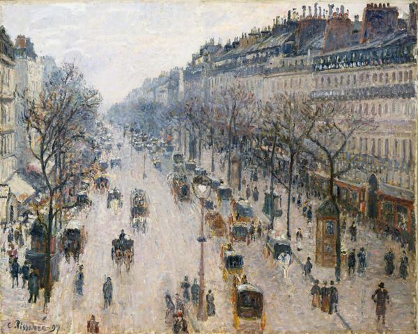 ピサロ・カミーユ、冬景色、希少な画集より、新品高級額装付、状態良好 冬景色|カミーユ・ピサロ |所蔵作品検索｜国立西洋美術館