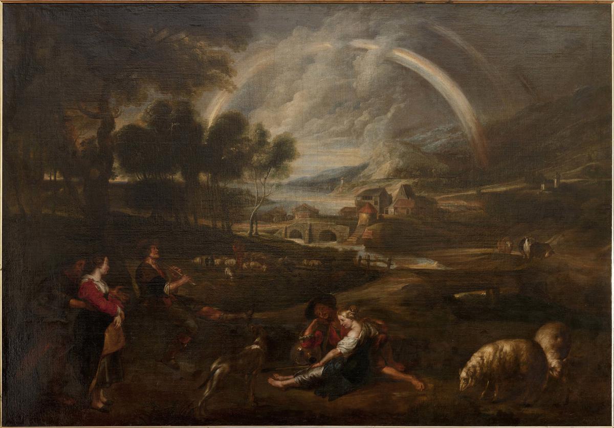 ペーテル・パウル・ルーベンス『虹のある風景』　複製絵画 虹のある風景 (1636年) - Wikipedia