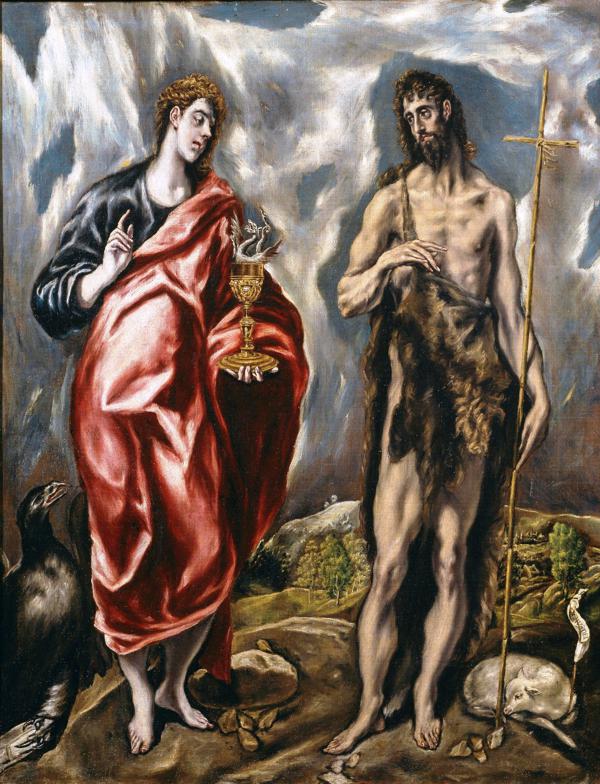 São João Batista e São João Evangelista - El Greco | FeelTheArt
